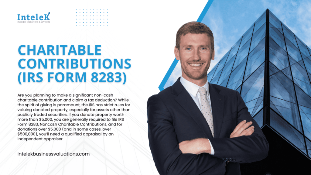 Charitable Contributions IRS Form 8283